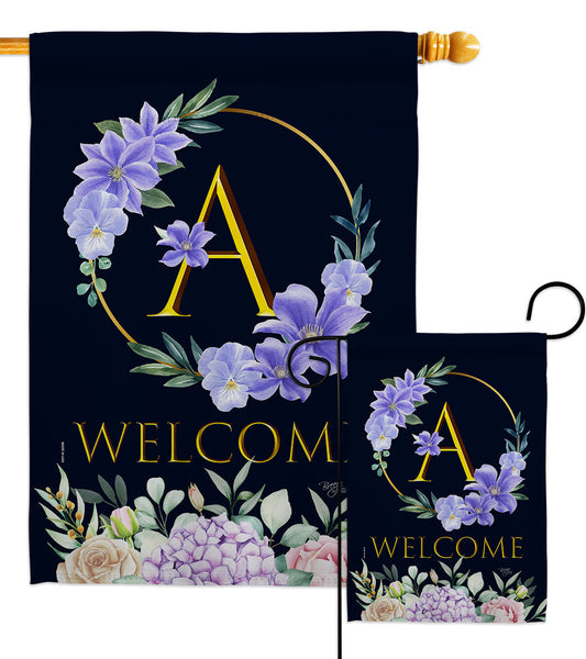 Welcome Floral Monograme decor
