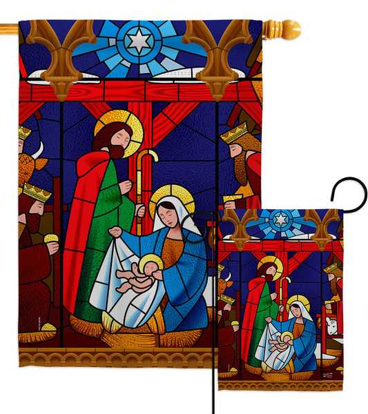 Stained Glass Nativity 137300