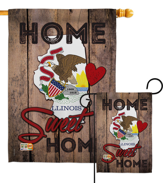 State Illinois Home Sweet Home 191134