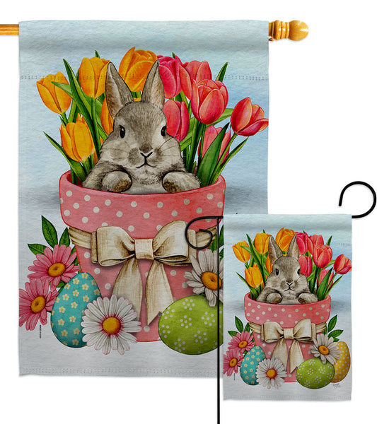 Bunny With Tulips  120083